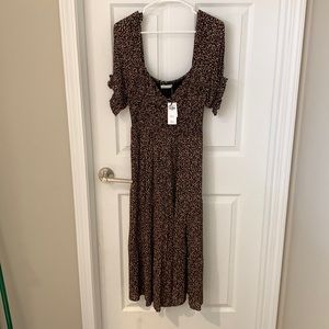 Abercrombie floral multicolor dress- never worn, NWT! Size L